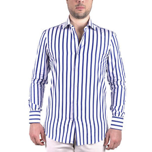 Camicia a Righe in Popeline continuativi albertonolano_napoli 