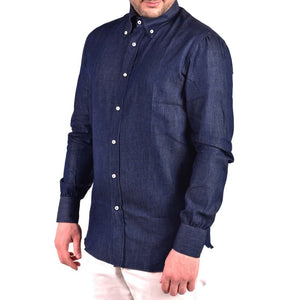 Camicia blu notte Denim Cotton